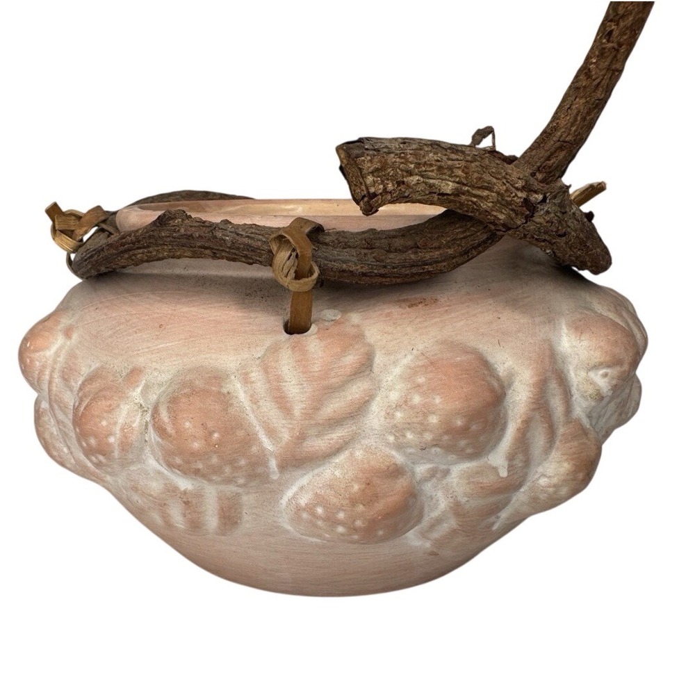 Terracotta Ceramic Grape Vine Planter Candle  Fall‎ Harvest Thanksgiving Decor